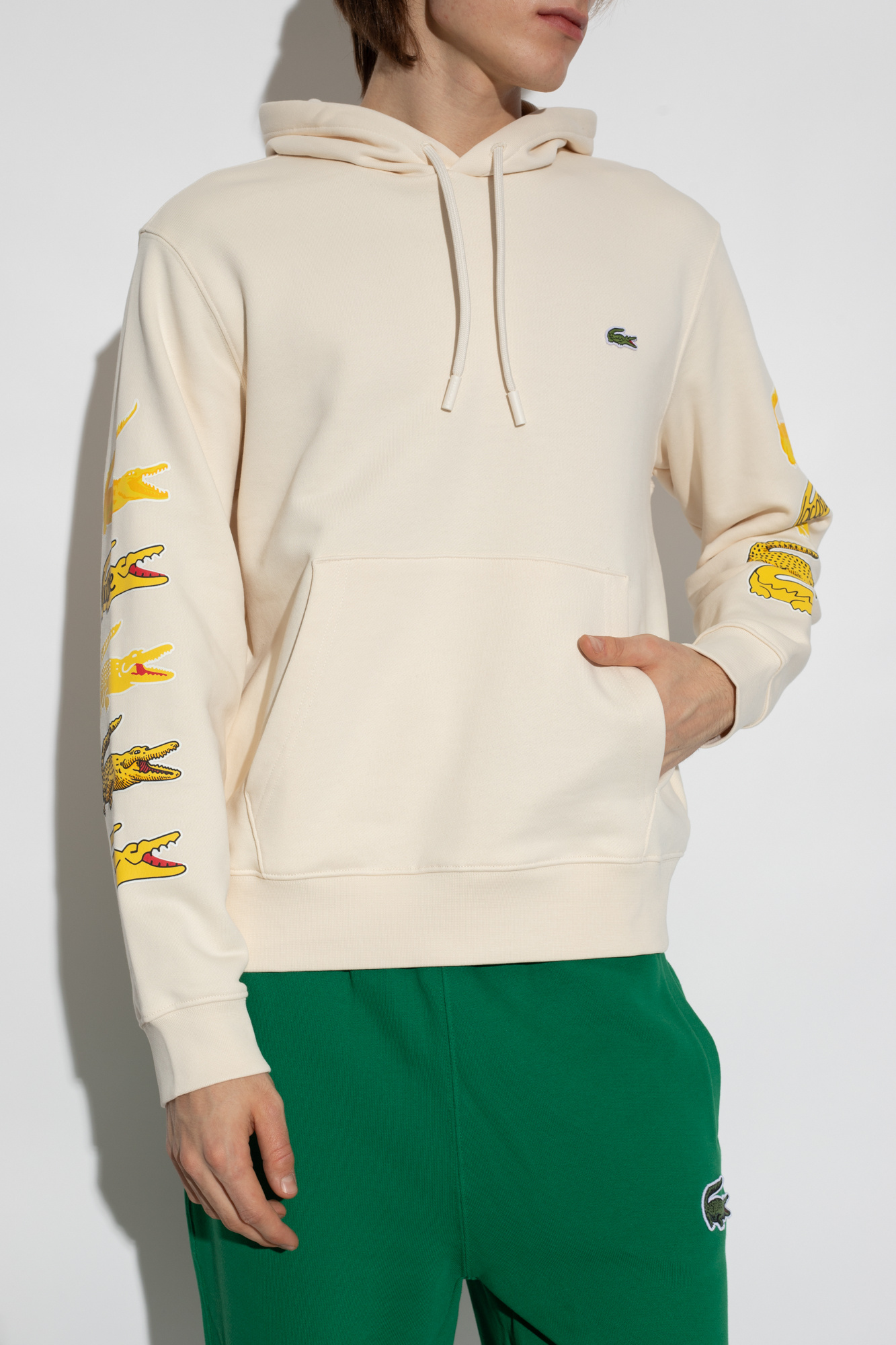 Cream Hoodie with logo Lacoste VbjdevelopmentsShops Germany Lacoste Europa Pro 222 1 Sma